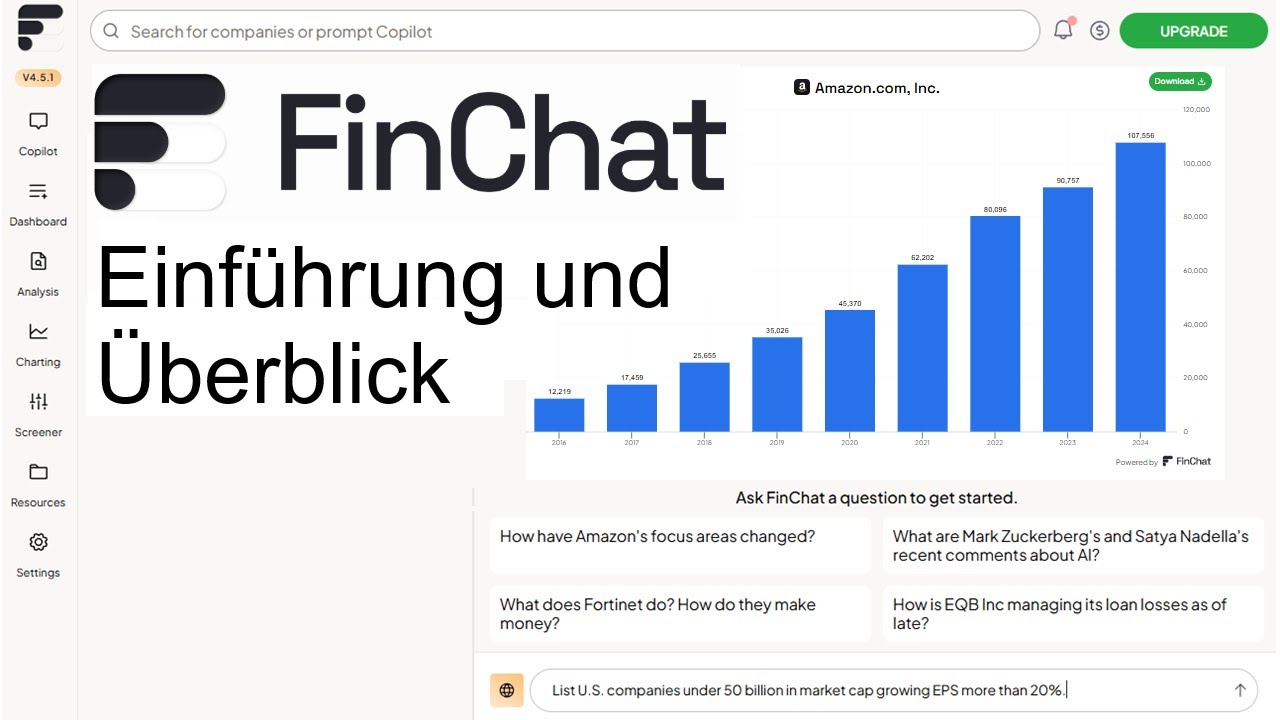 FinChat Fiscal.ai - Einf&uuml;hrung und &Uuml;berblick - Was kann der Copilot?