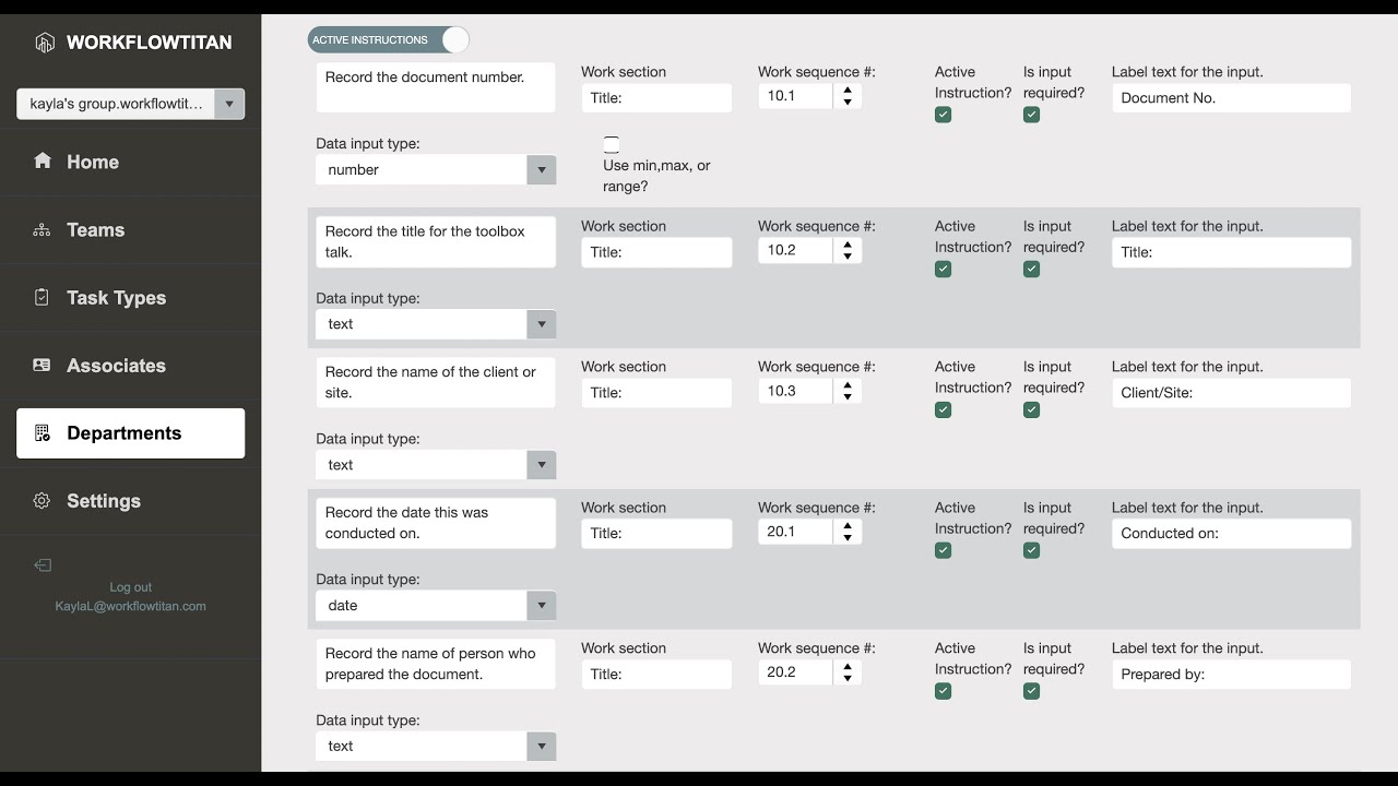 WorkflowTitan: How to Create and Manage Work Instructions