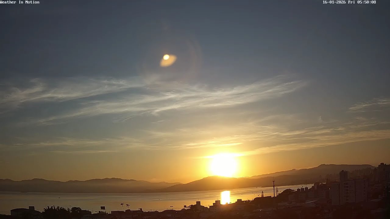 16/01/2026 - Time-lapse das Condições do Tempo em São José-SC 