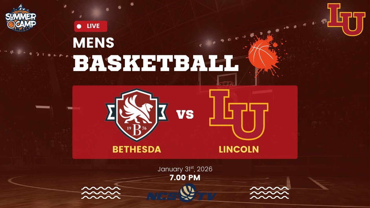 Bethesda vs Lincoln University Men's Basketball LIVE 1/31/26