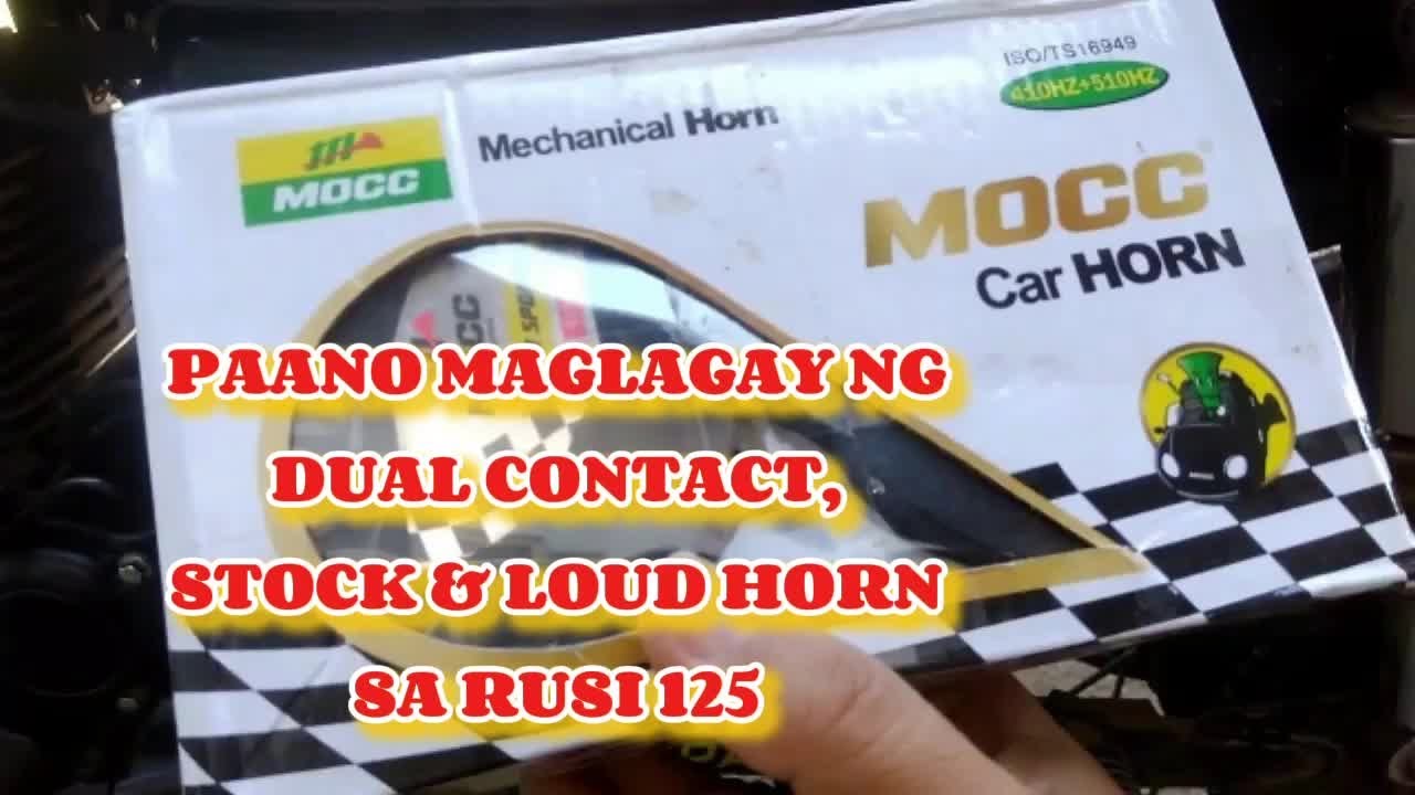 TAMANG WIRING NG DUAL CONTACT HORN SA RUSI 125 I STOCK AT LOUD HORN I Do-It-Yourself Vise MotoVlog
