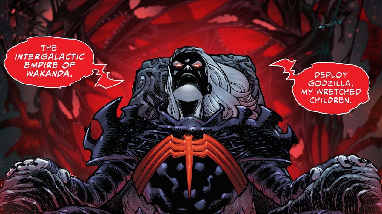Godzilla and Knull attack Intergalactic Empire of Wakanda!