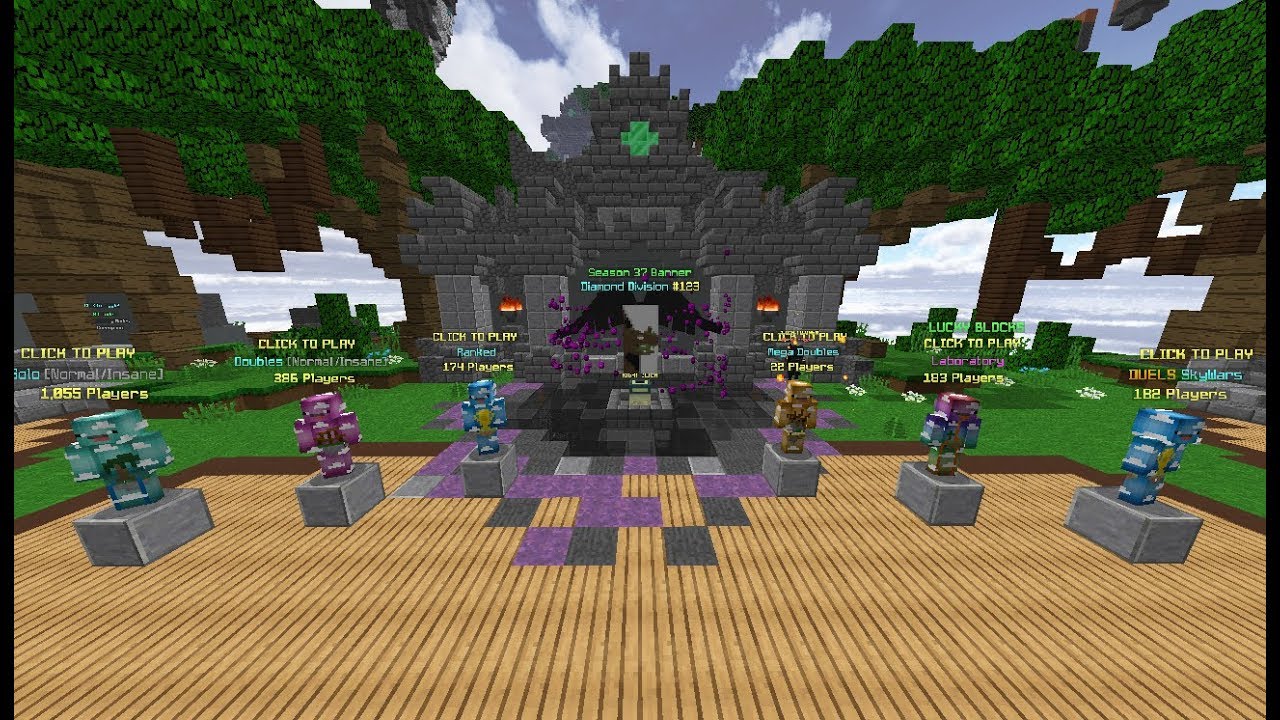DKzs cheating on hypixel (Diamond Division) - Ranked SW season 37