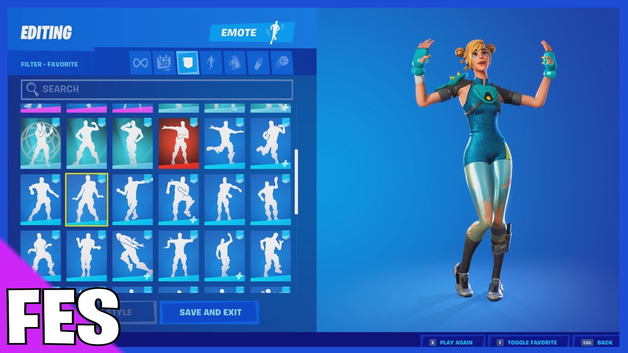Fortnite Moxie Skin With all my Fortnite Dances & Emotes!