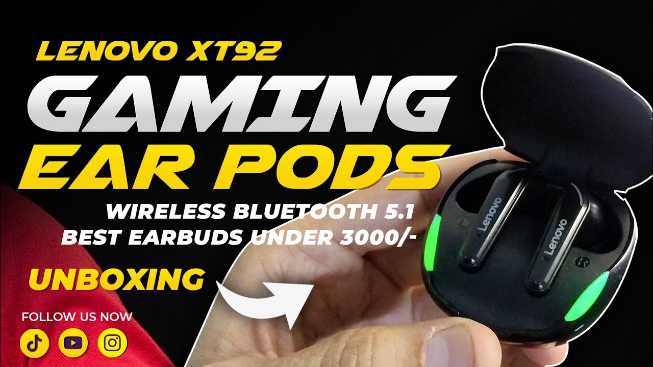 Unboxing Gaming Pods - Lenovo XT92 Best & Cheap🔥🔥 Low Budget