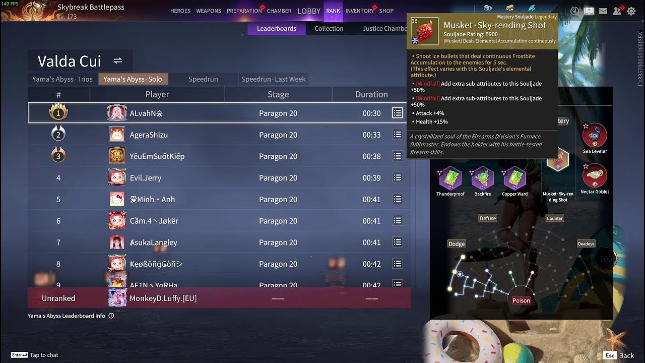 yama 11/3/26 rank leaderboard