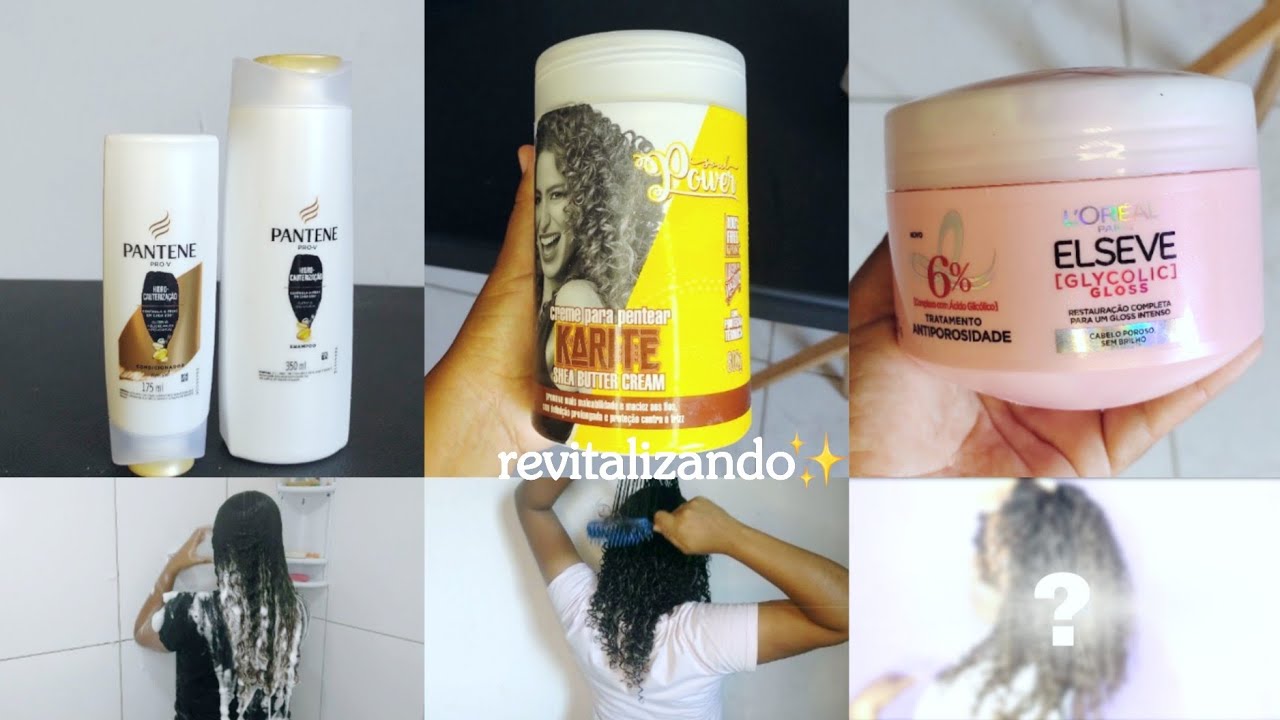 |• lavando/finalizando cabelo| testando creme de pentear🤌🏻✨