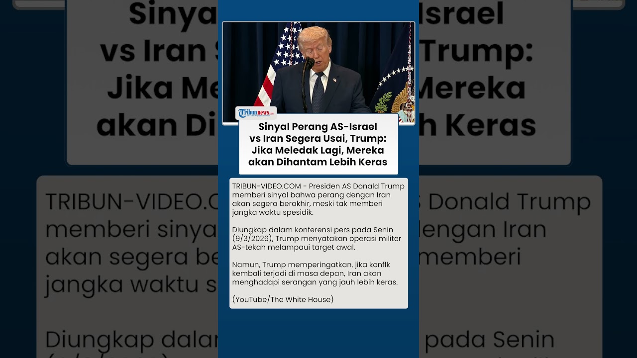 Sinyal Perang AS Israel vs Iran Segera Usai, Trump Ancam Serangan Lebih Keras Jika Meledak Lagi