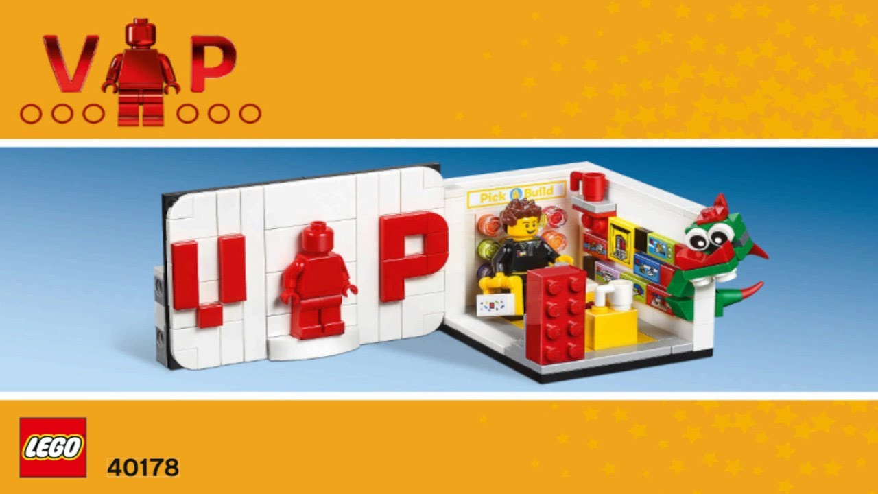 LEGO 40178 Instructions | Promotional | Iconic VIP Set | LEGO brand stores