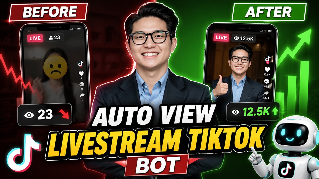 Auto View Livestream TikTok Bot | TikTok Live Viewer Automation Tool