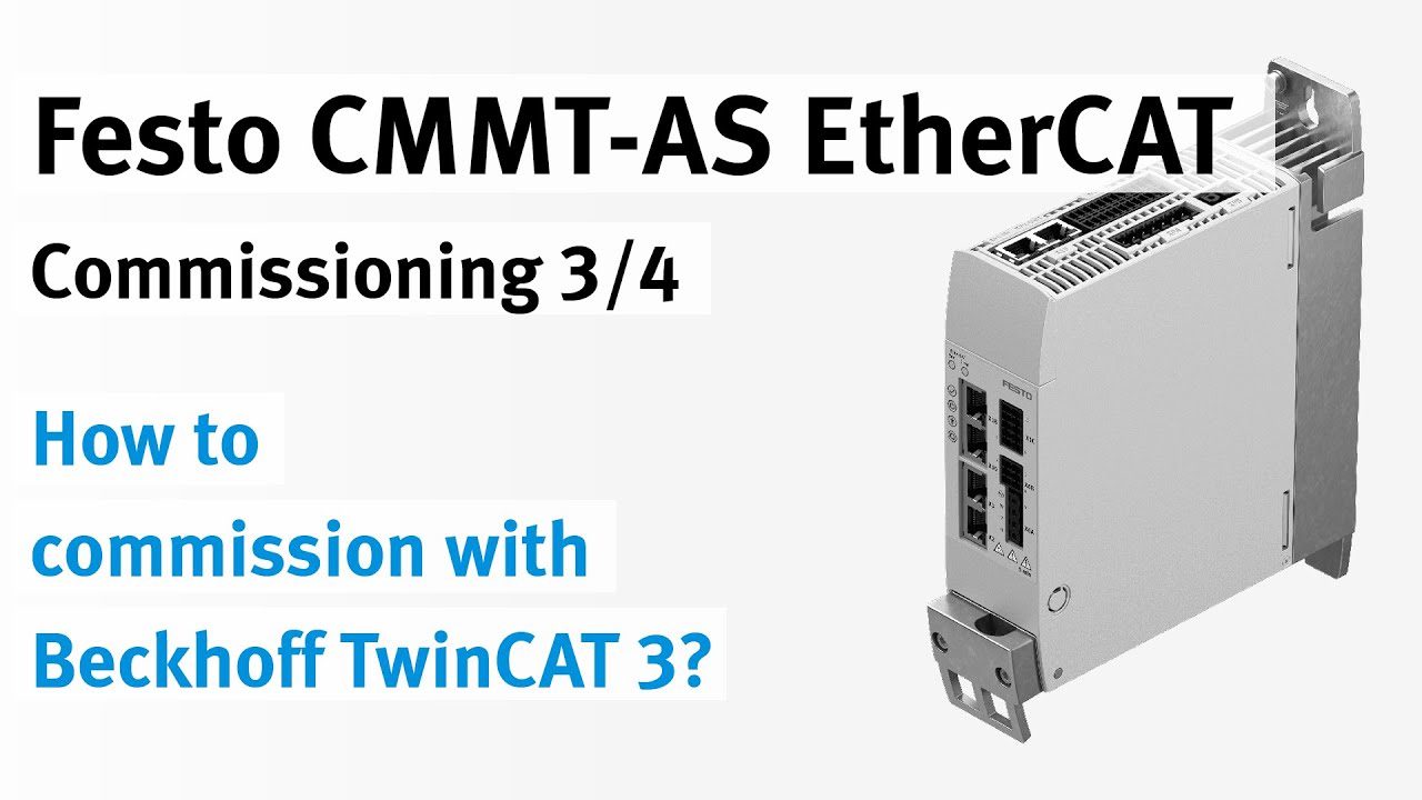 3/4 CMMT-AS EtherCAT with Beckhoff TwinCAT 3: Setting up Festo library