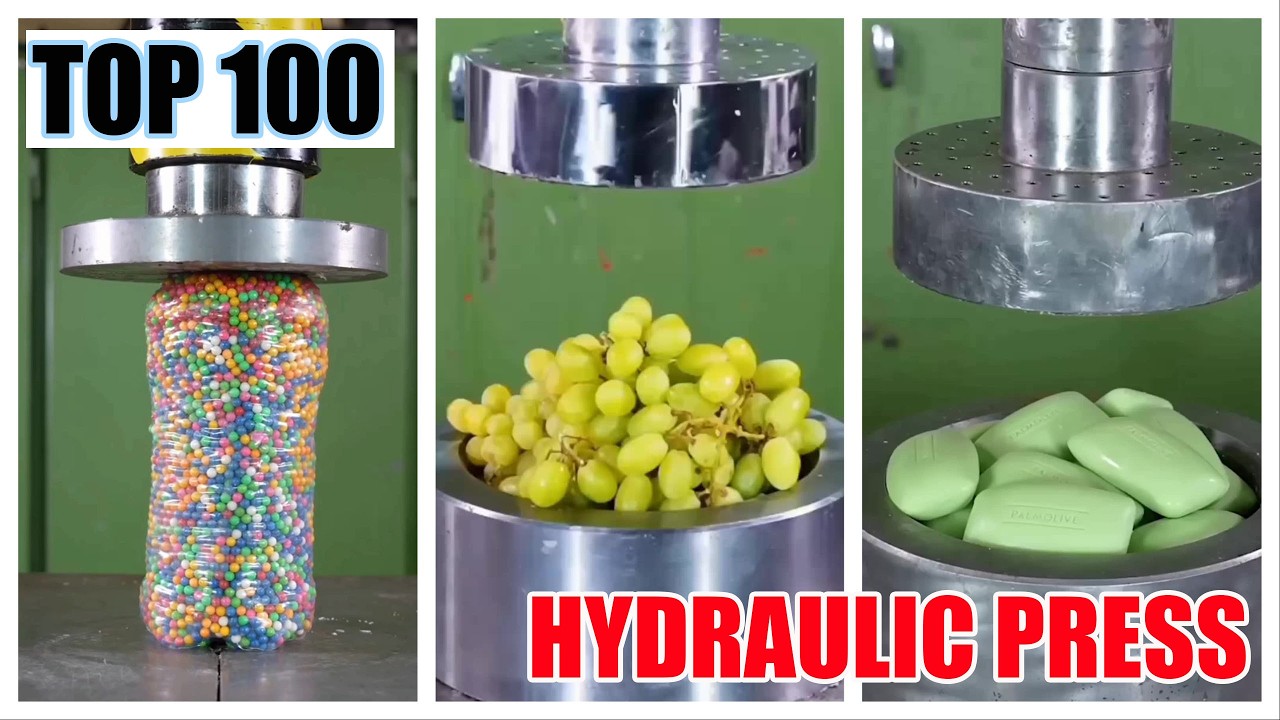 [ 2 HOUR Of Enjoyment ] 🔥 100 Ton Hydraulic Press Vs | Crushing Compilation #Satisfying #Crushing