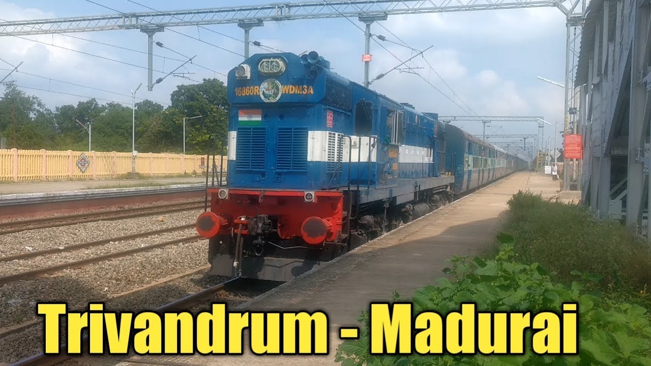 Heavy Honking | Amirtha Express | Trivandrum - Madurai | WDM - 3A | SR - ERS