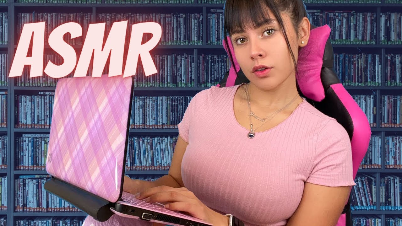 ASMR en español ✨ POV TE REGISTRAS EN EL VIDEO CLUB 📀 teclado soft spoken