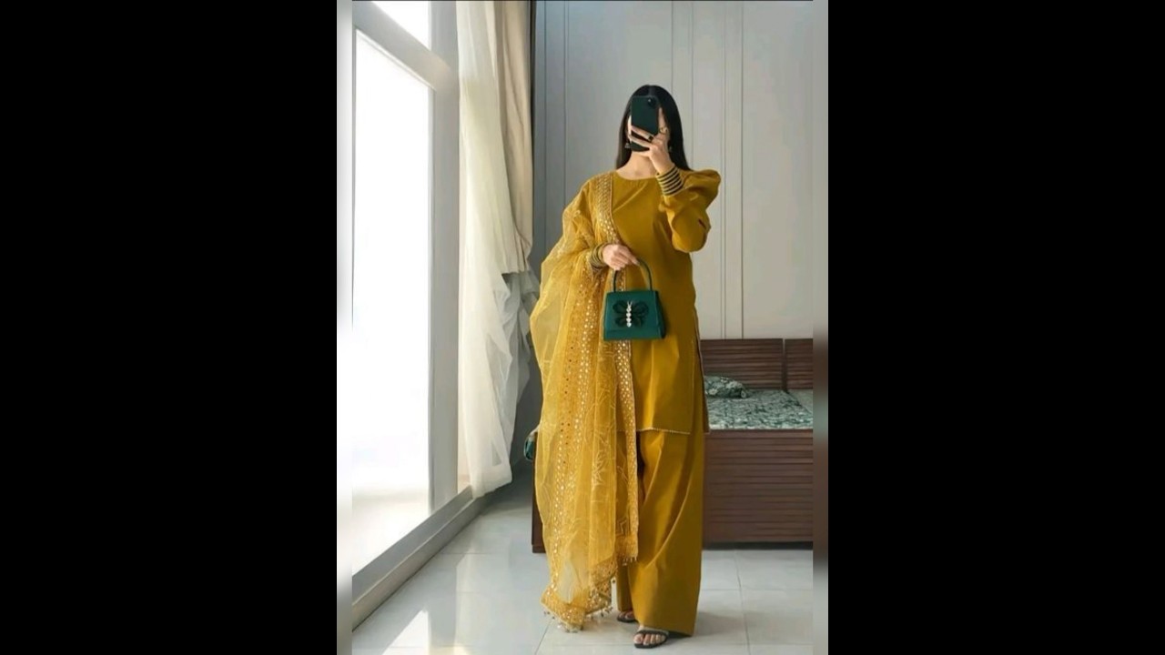 Latest Katan Silk Dress Design For Wedding Season 2025| #viralvideo #shorts #design #dress #katan