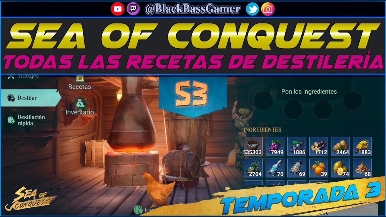 SEA OF CONQUEST | Recetas Destilería S3 (Temporada 3)