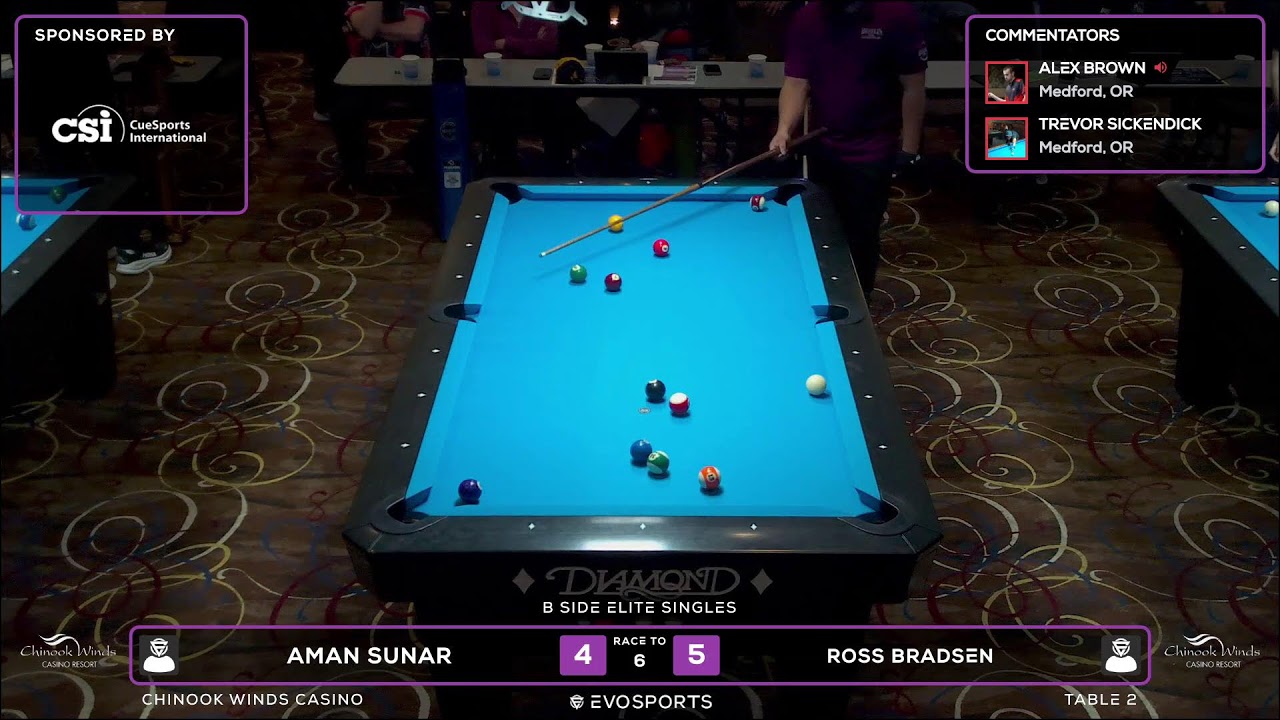 AMAN SUNAR vs ROSS BRADSEN - WBCA 8 BALL 2026 - TABLE 2 | EvoSports
