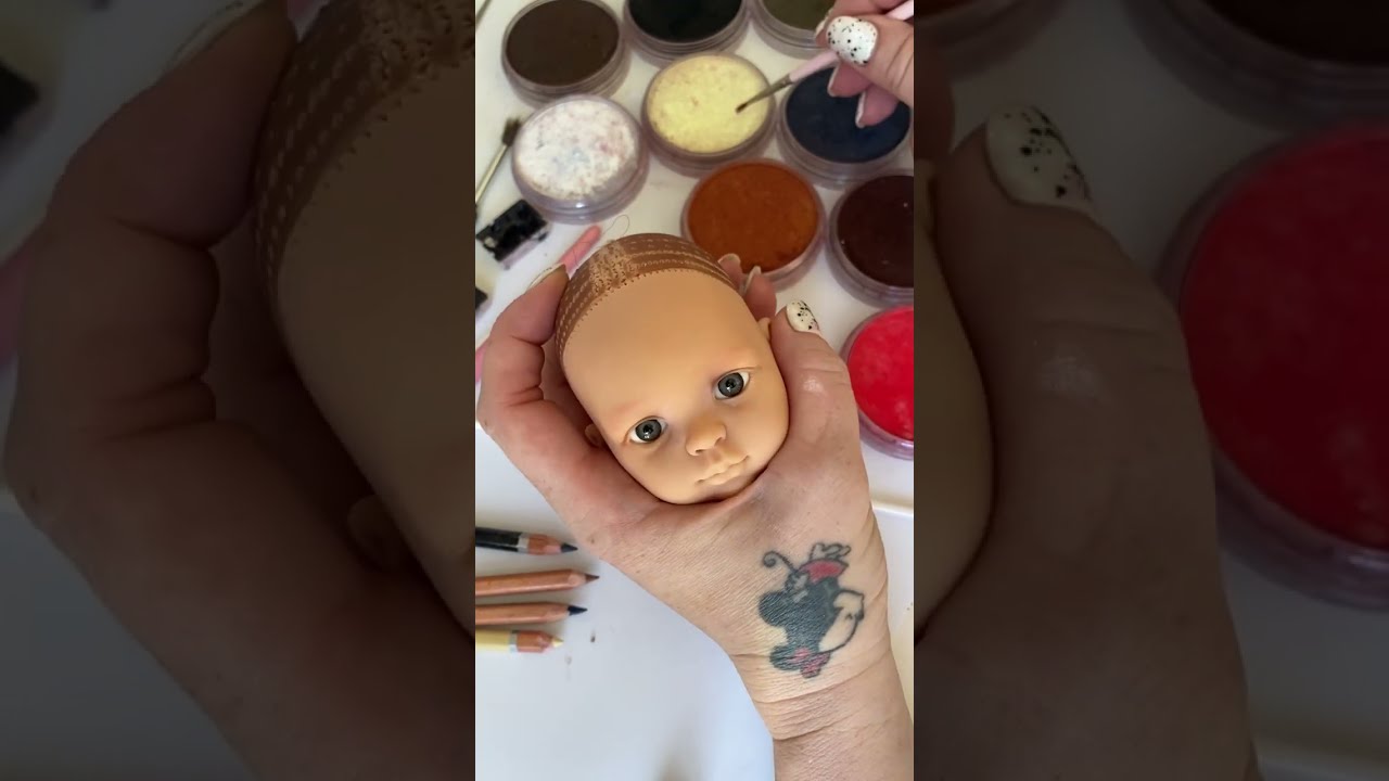 Небольшое видео по росписи куклы Паола Рейна 💖