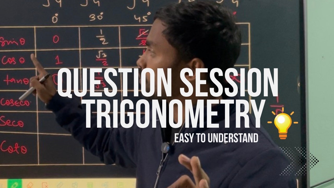 Question Solving session 4 | Trigonometry for class 10  | NCERT | Nipracademy | Nitin Bhaiya