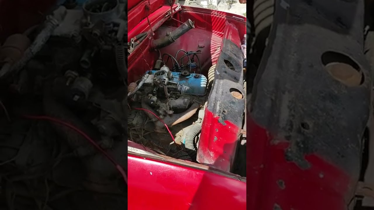Renault 8 encendiendo motor después de 10 años