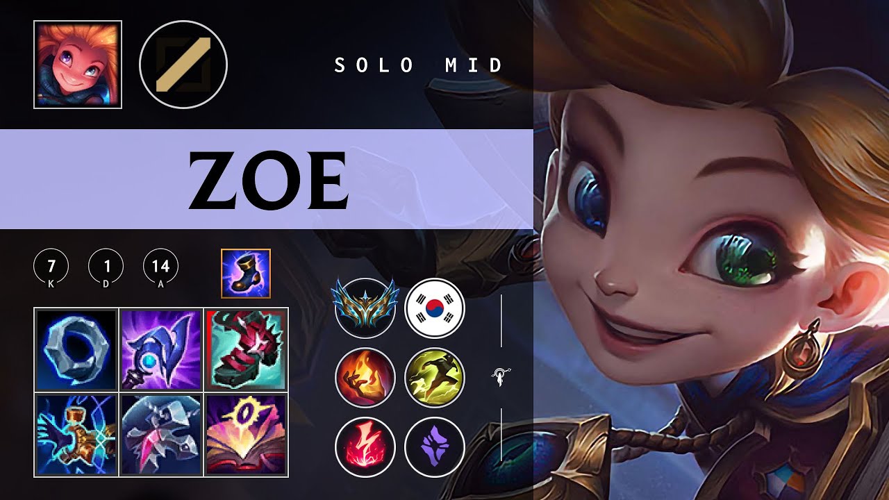 Zoe Mid vs Mel - KR Challenger Patch 26.01