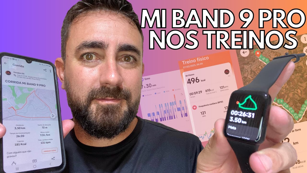 XIAOMI MI BAND 9 PRO É A MELHOR OPÇÃO ESPORTIVA BARATA! TESTEI NA CORRIDA, CICLISMO, CROOSFIT, SONO