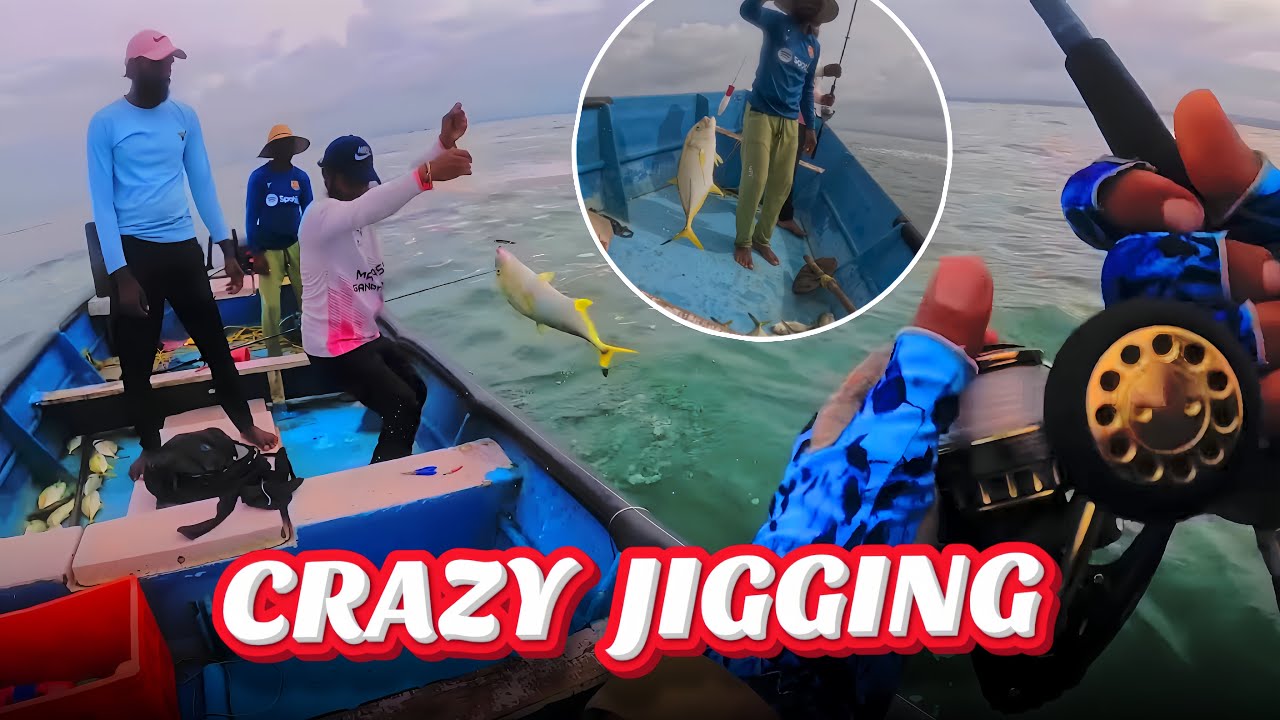 Action-packed day on the water -  powerful fishing from a boat,crazy #jigging and proven techniques.