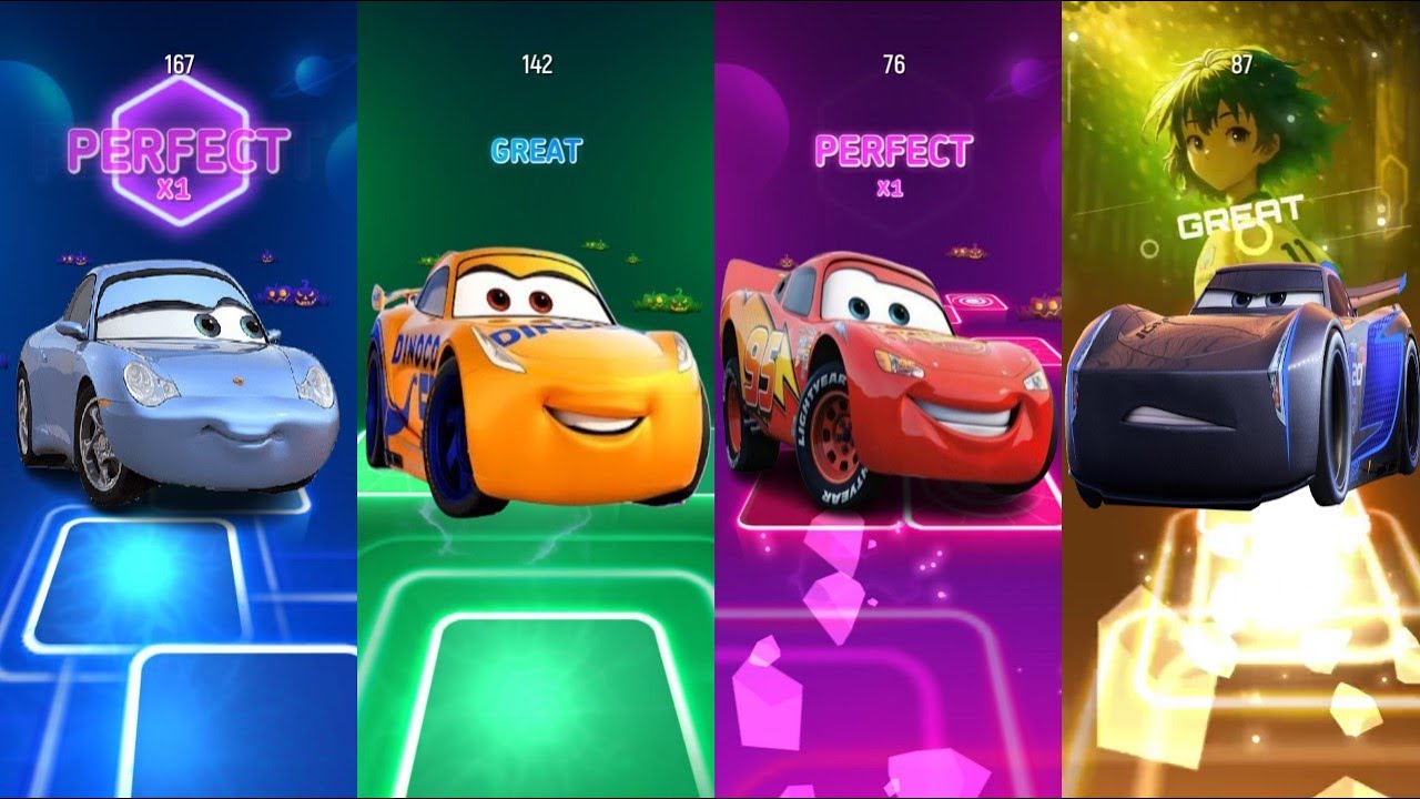 🌈 The Most Perfect 😁Tiles Hop Run💪 Ever – Lightning McQueen🚗 Edition!