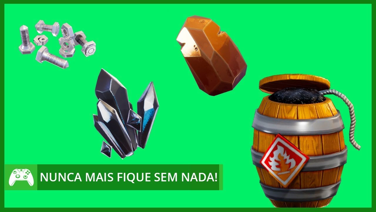 Fortnite - Como Pegar Recursos Fácilmente (Carvão, Quartzo, etc)