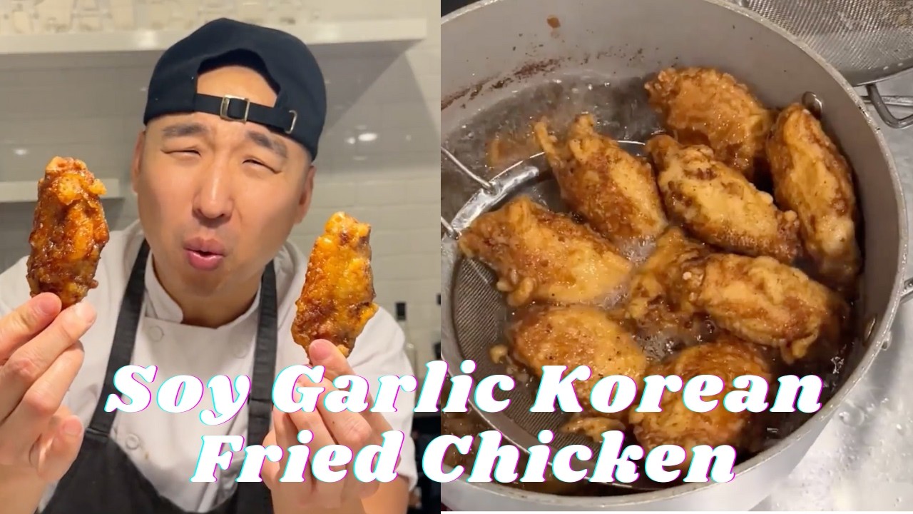 Soy Garlic Korean Fried Chicken 🍗👨🏻‍🍳🔥