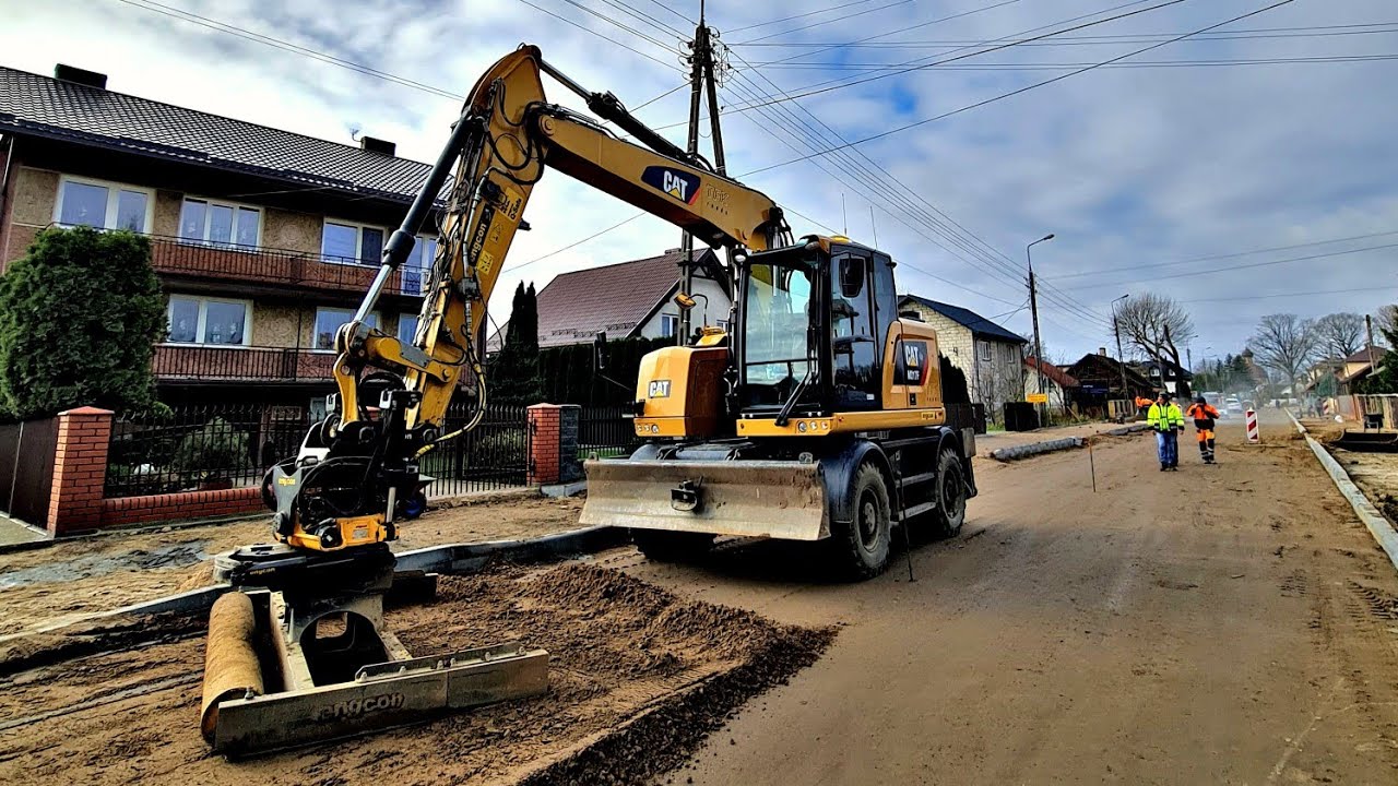 Cat M317F tiltrotator Engcon EC 219 listopadowe prace