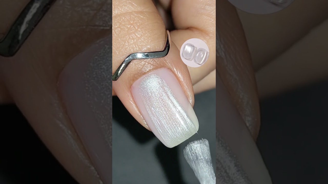 White Cat Magnetic Gel @bornprettyofficial #shorts #nailart #catmagneticgel #bornpretty #naild
