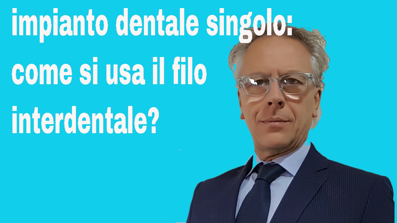 come usare il filo interdentale su impianti dentali