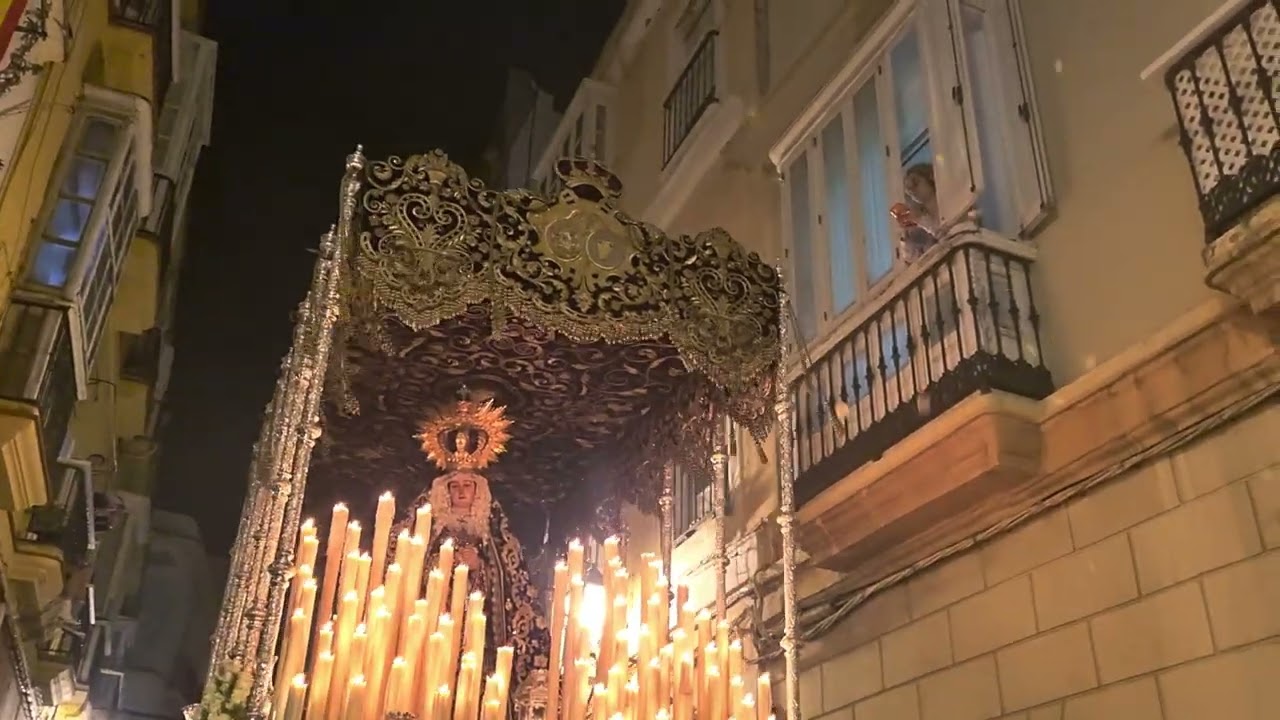 La marcha Paz y Amparo de Pedro Morales para la Virgen de los Dolores de los Servitas en Cádiz.