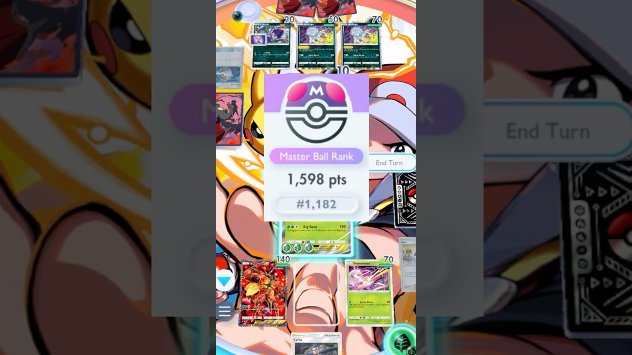 Most Satisfying Knockout in High Master Ball Rank | Pokemon TCG Pocket