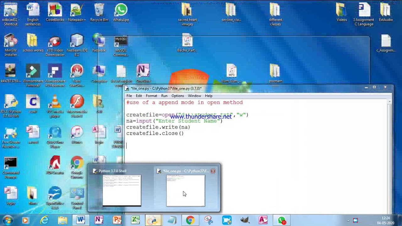 work with file append mode or a mode