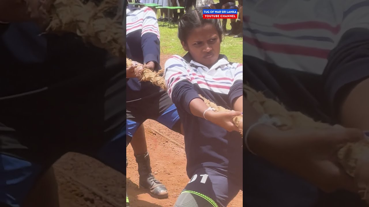 කොහොමද පොඩි එකිගේ බැල්ම 😍😍  School tug of war #shorts #trending #viralvideo