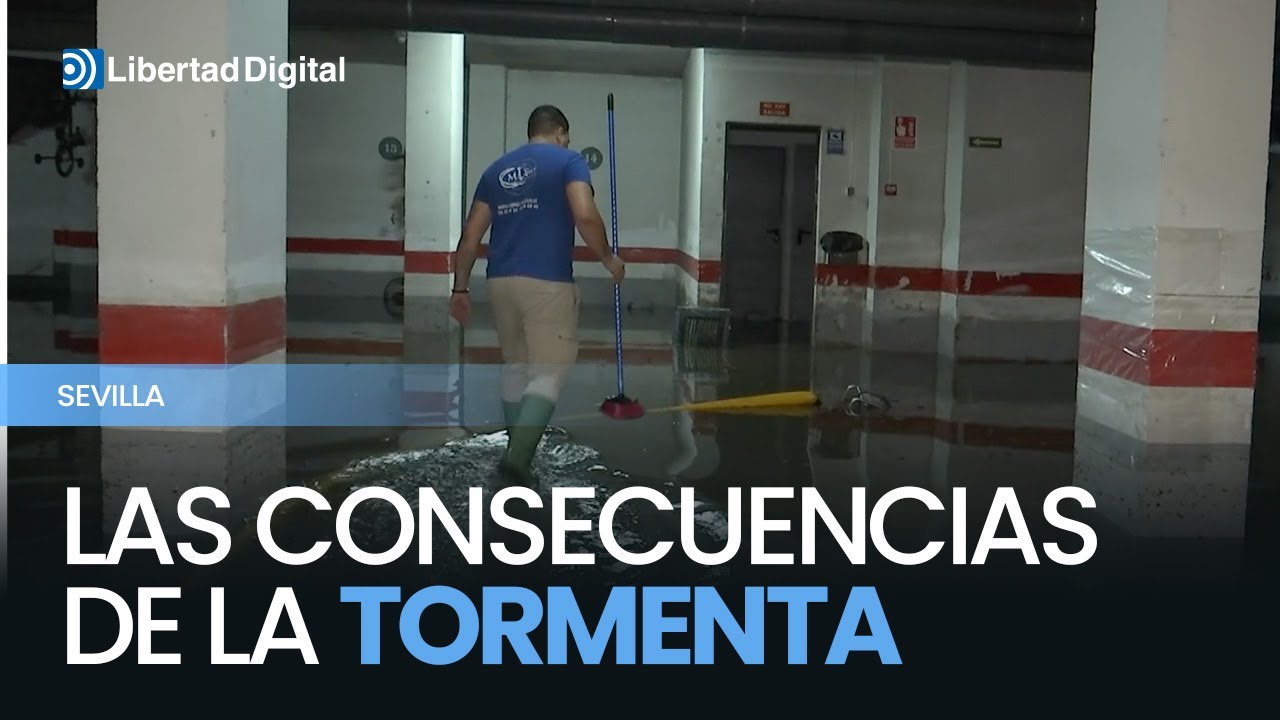 Sevilla se recupera tras la mayor tormenta registrada en la ciudad