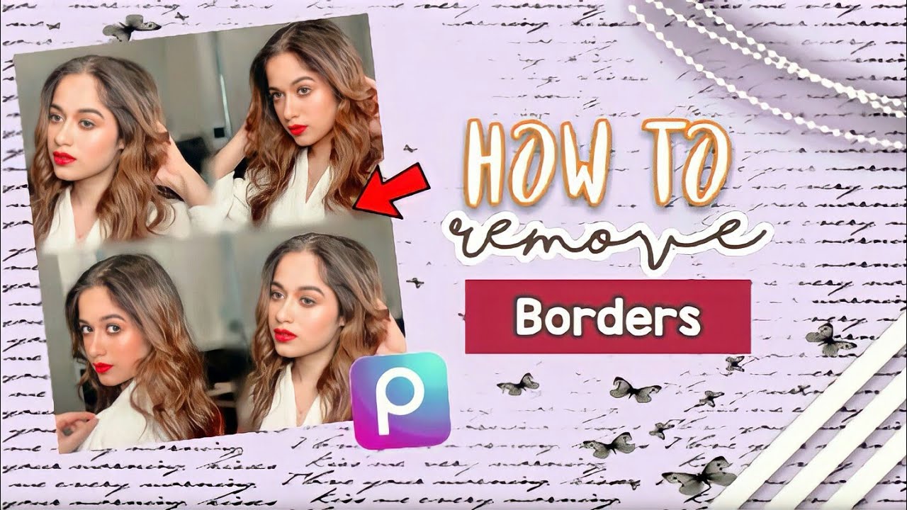 How to remove borders in picture college by | cutiexcreation|