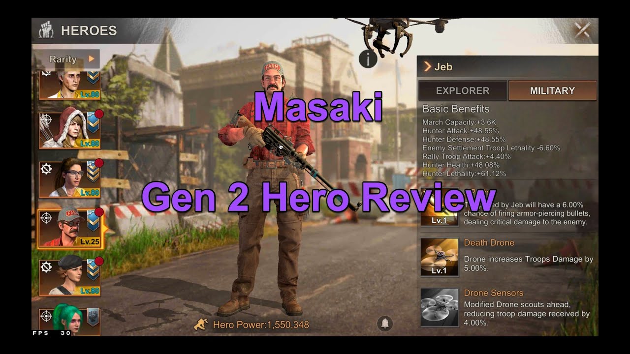 State of Survival - Gen 2 Hero Review | Is Jeb worth it?