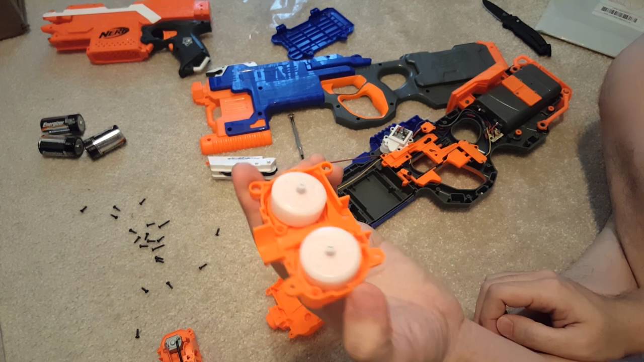 Nerf Elite Hyperfire Breakdown | Rhino Motors Fit!