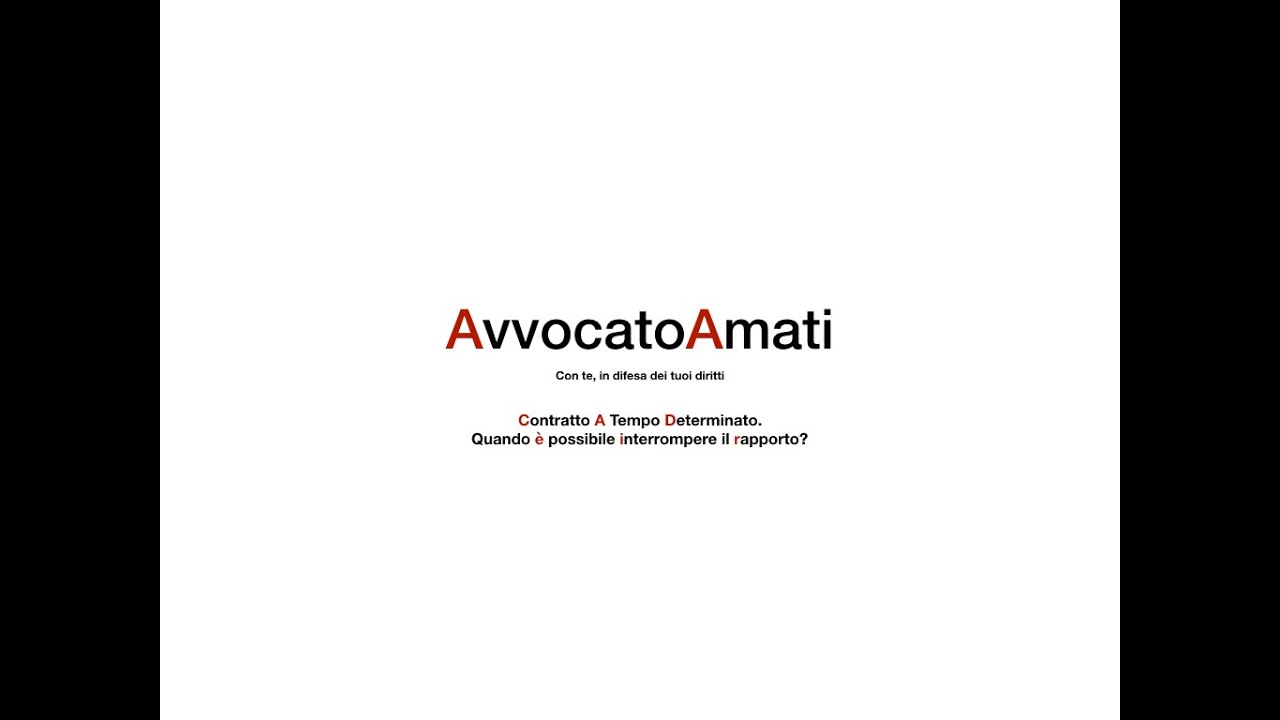 Contratto di lavoro a tempo determinato e possibilità di recesso anticipato.