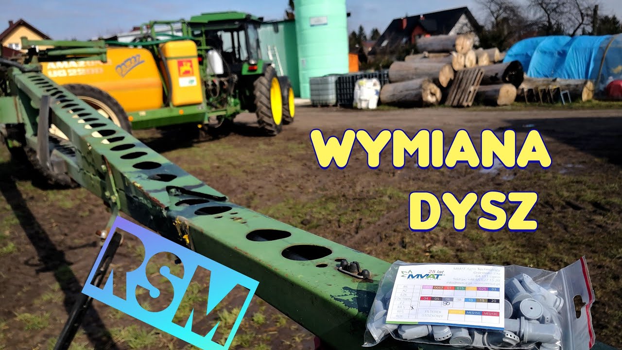 #264 Wałek szerokokątny - Wymiana końcówek do RSM - Opryskiwacz Amazone UG 2200