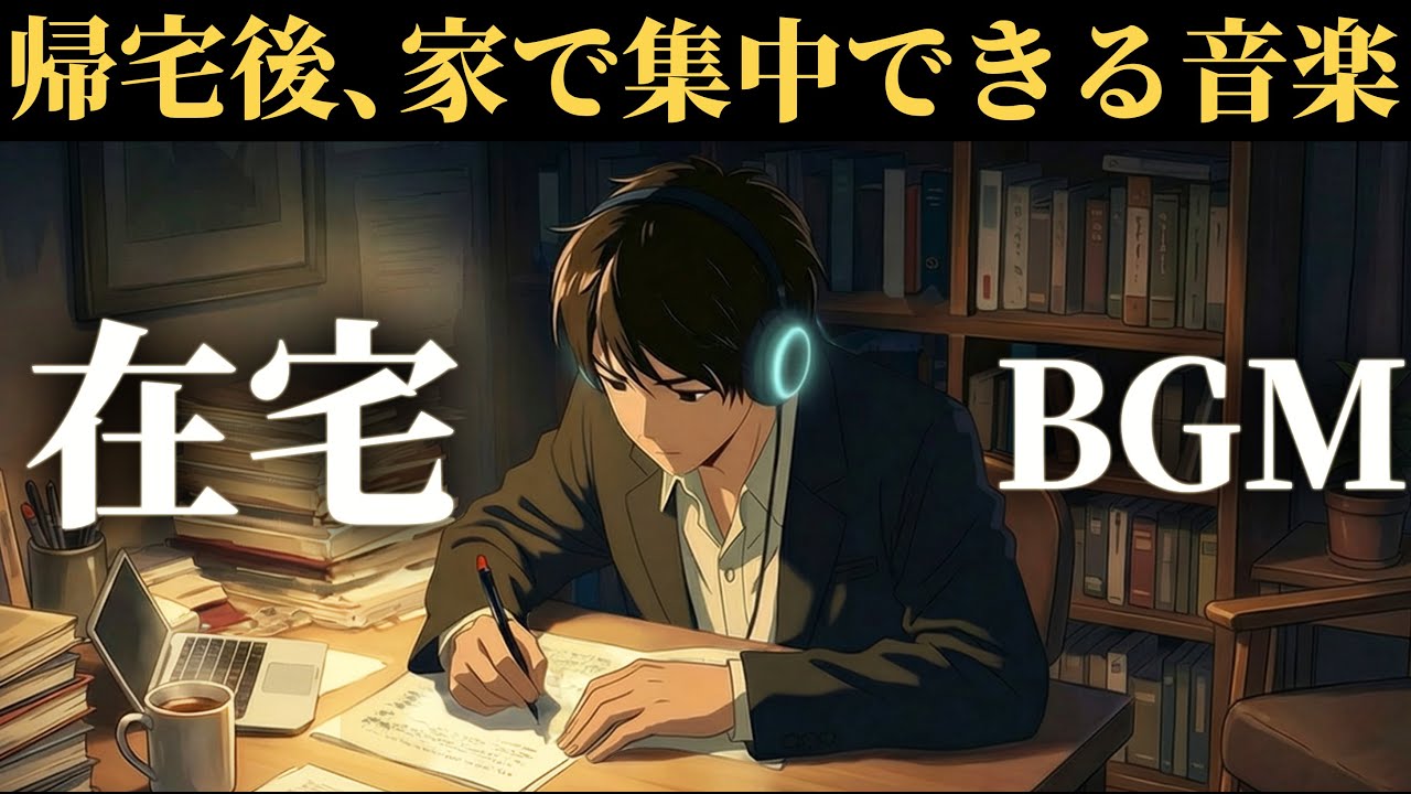 帰宅後に勉強する社会人専用BGM｜深い集中で夜の学習効率を最大化する音楽
