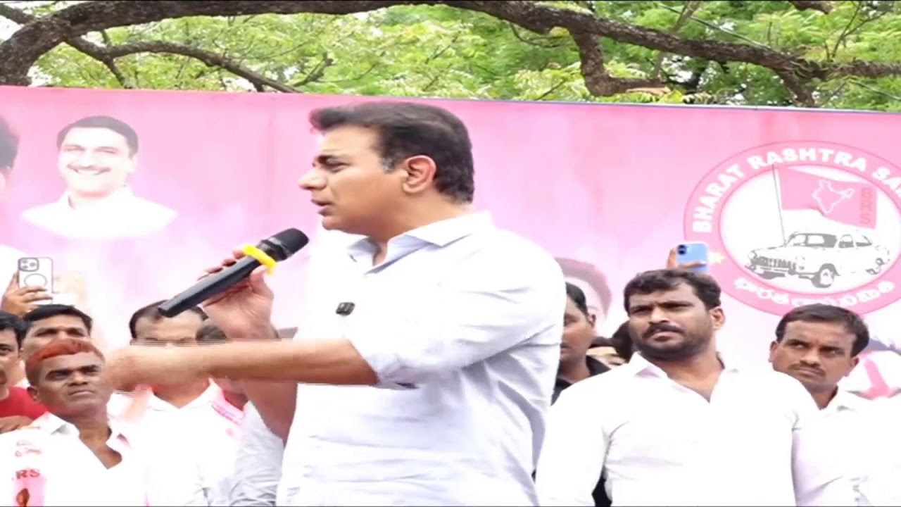 Live: BRS Working President KTR's Basti Bata, Rajendranagar Assembly Constituency