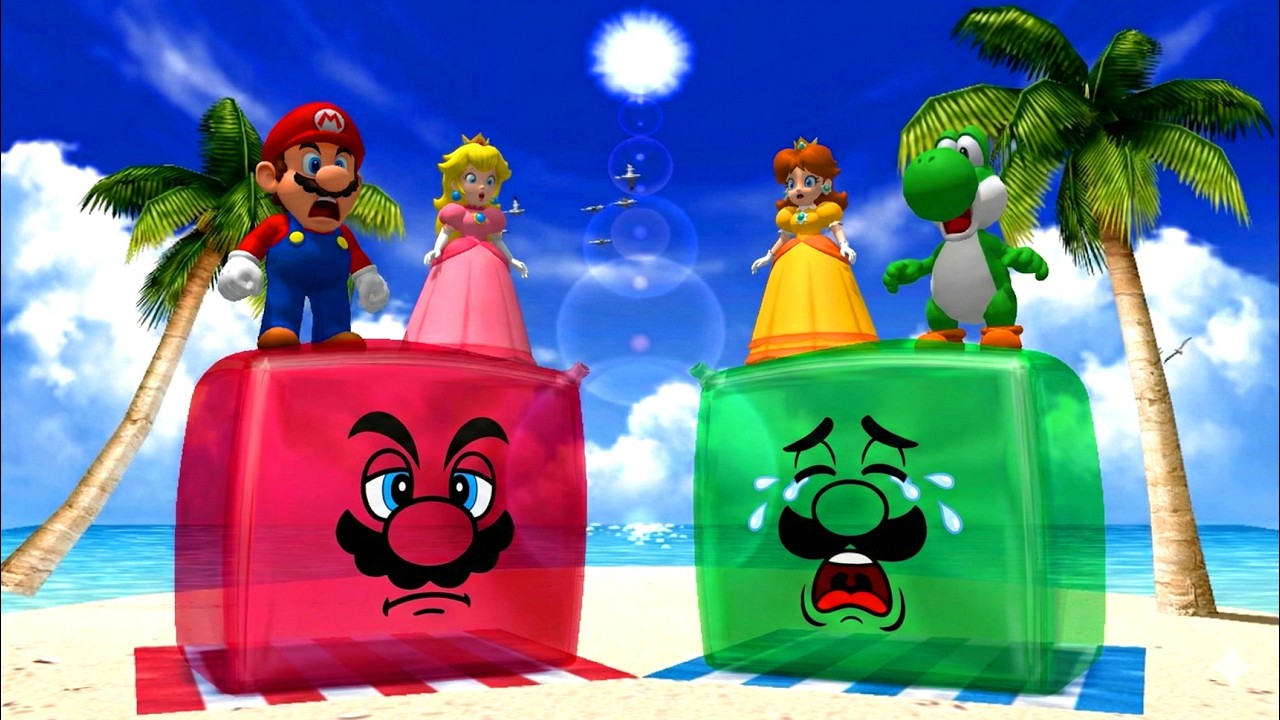 Mario Party 4 Funny Minigames - Mario Vs Peach Vs Daisy Vs Yoshi