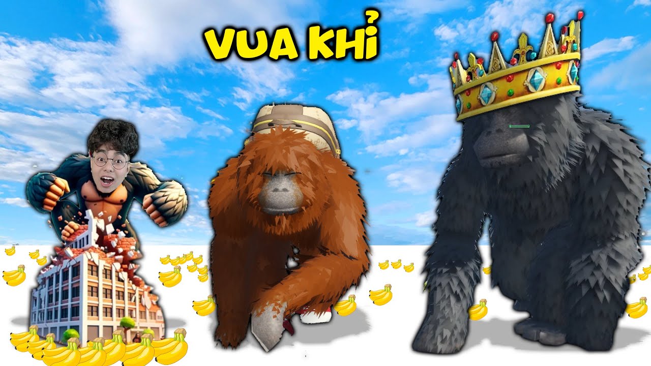 ĐẠI CHIẾN TÌM RA AI LÀ VUA CỦA TẤT CẢ LOÀI KHỈ KHỔNG LỒ - KHỈ TITAN KHỈ PHÓNG XẠ ĐỎ