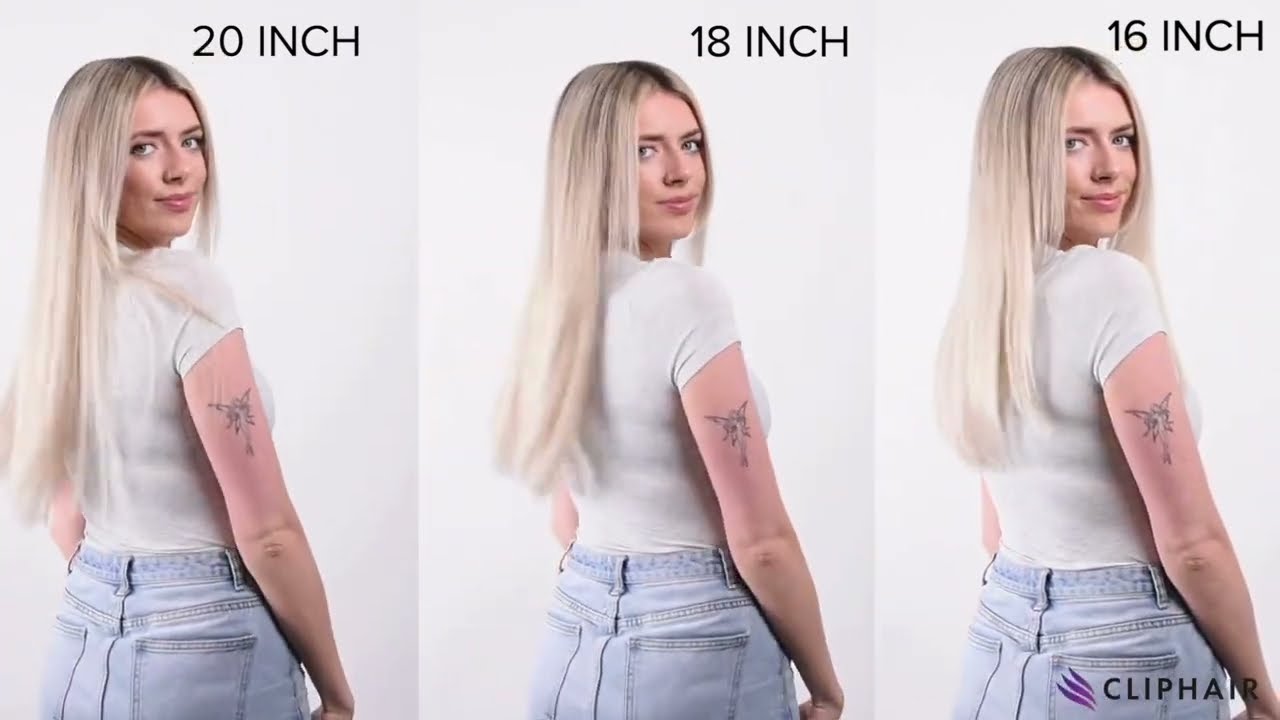 Cliphair Extensions Length Guide 26