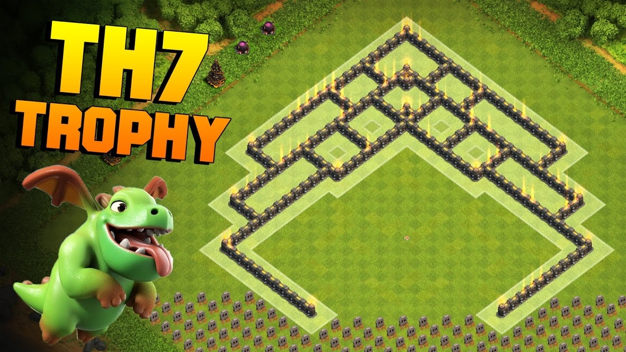 Clash of Clans | BEST TH7 Trophy Base | CRYSTAL LEAGUE Town Hall 7 Defense Base [CoC]