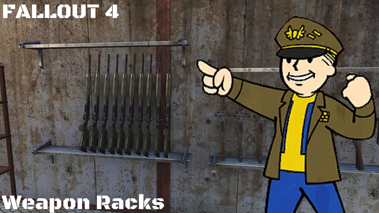 Fallout 4: Armory: How to Make Weapon Racks (PS4) (Xbox) (PC)